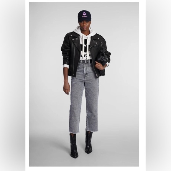 Isabel Marant's Bacem lamb leather jacket black NWT - Picture 5 of 14